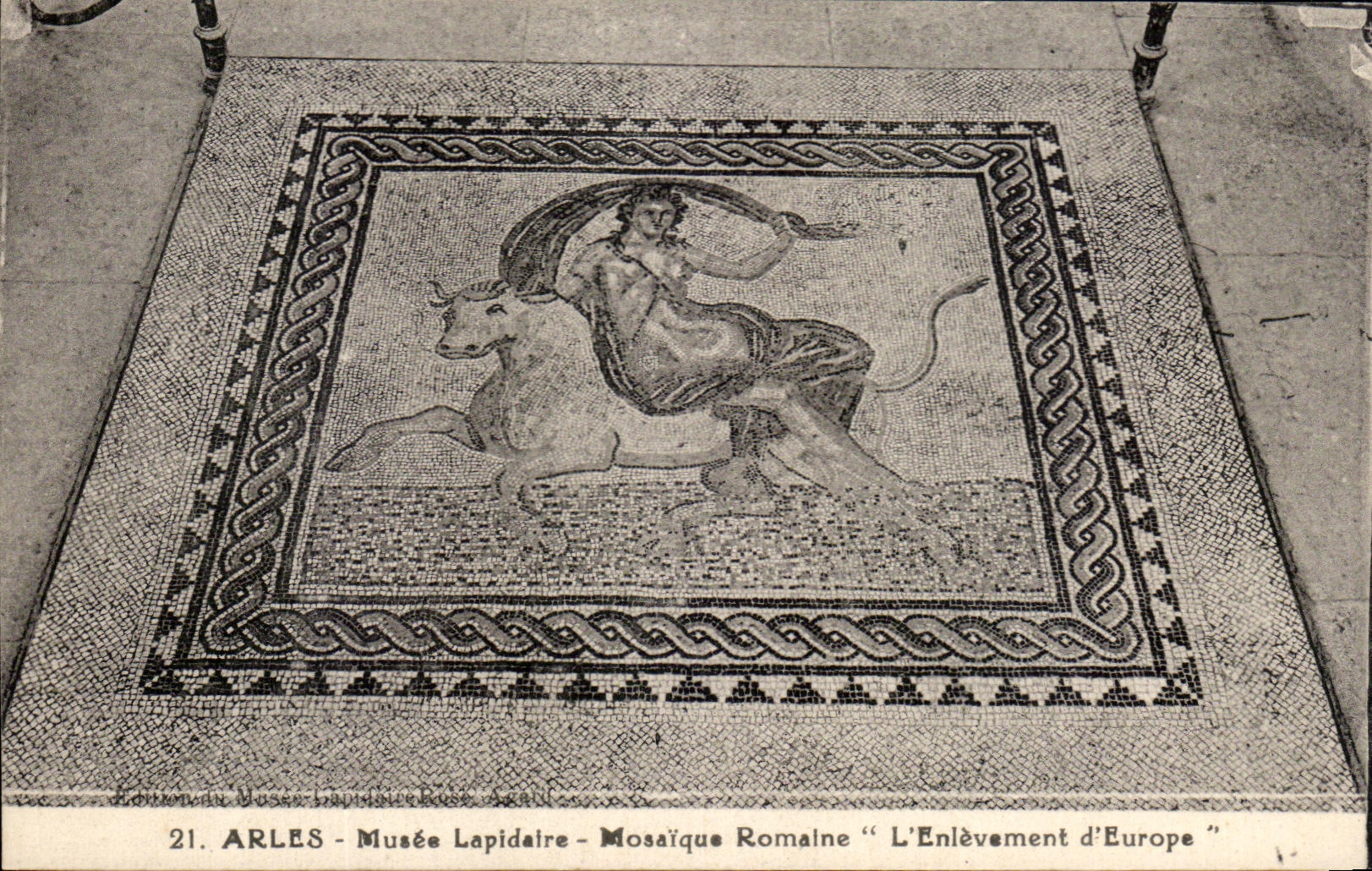 Roman CPA Arles Muses Concise Mosaic Enlevament d' Europe