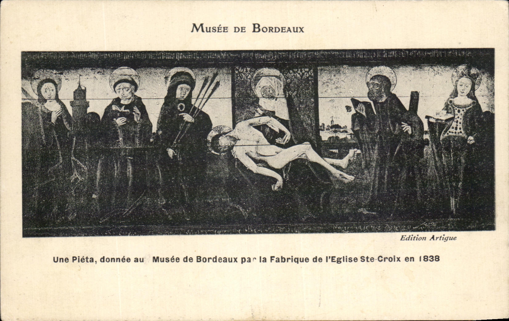 CPA Musee De Bordeaux Une Pleta Donnee Au Musee De Bordeau