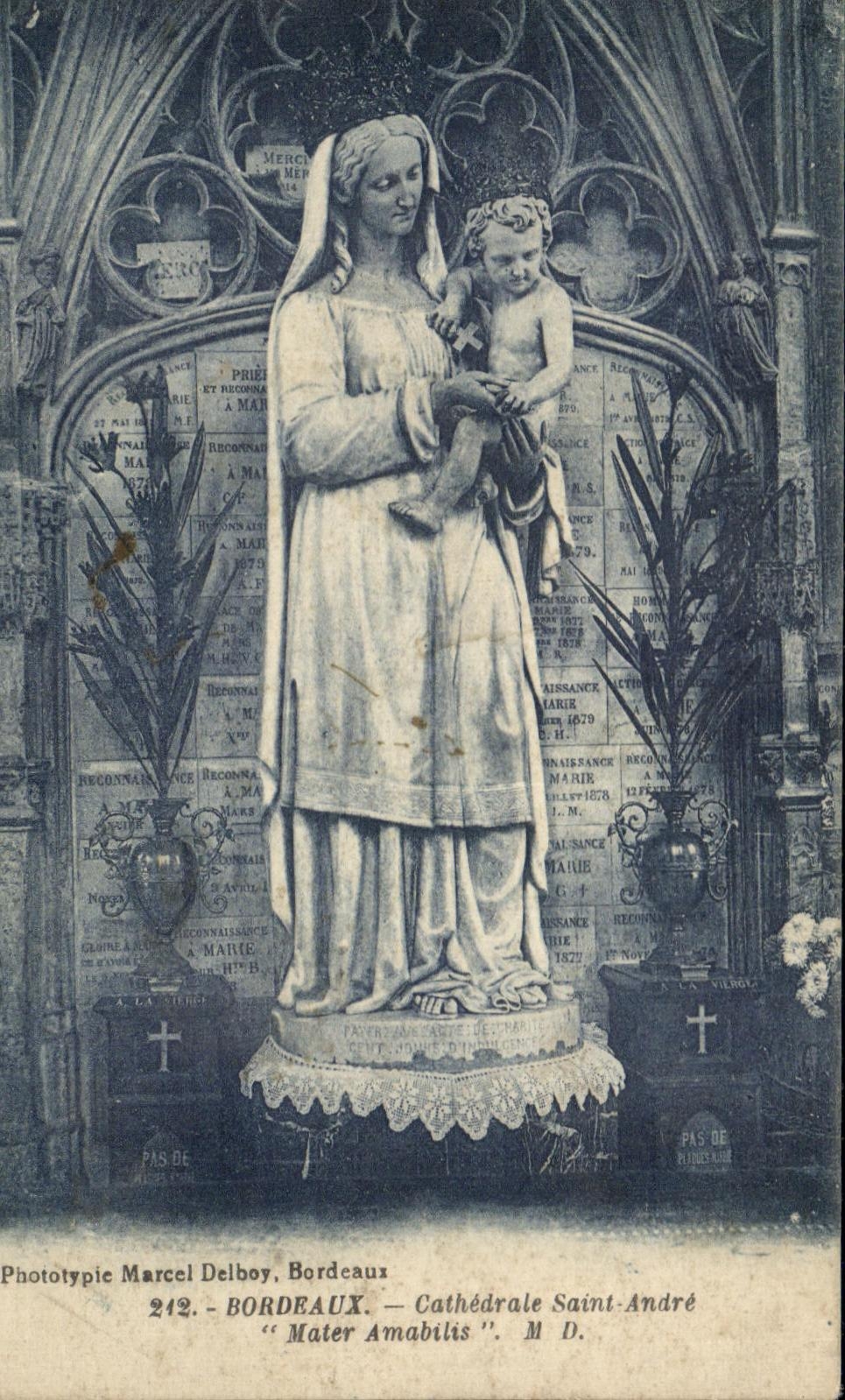 CPA Bordeaux Cathedrale Saint Andre Mater Amabilis