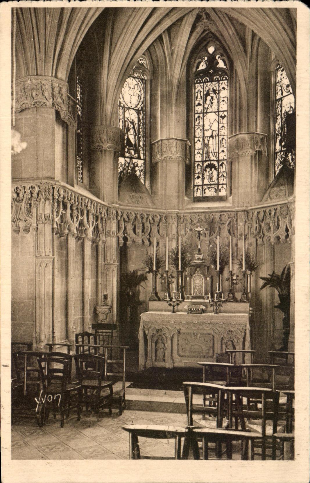 CPA Chateau d'Amboise Interieur de la Chapelle Saint Hubert