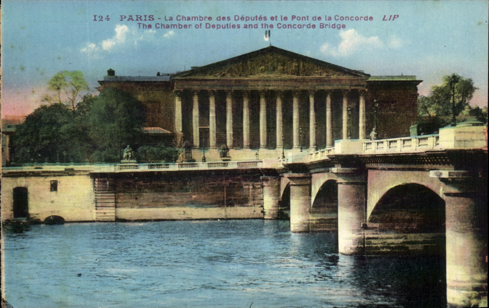 CPA Paris La Chambre Des Deputes Et Le Pont De La Concorde The Chamber Of