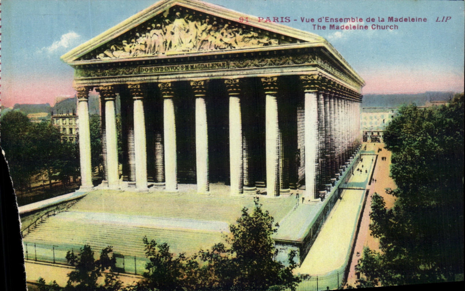 CPA Paris Vue d'ensemble De La Madeleine The Madeleine Church
