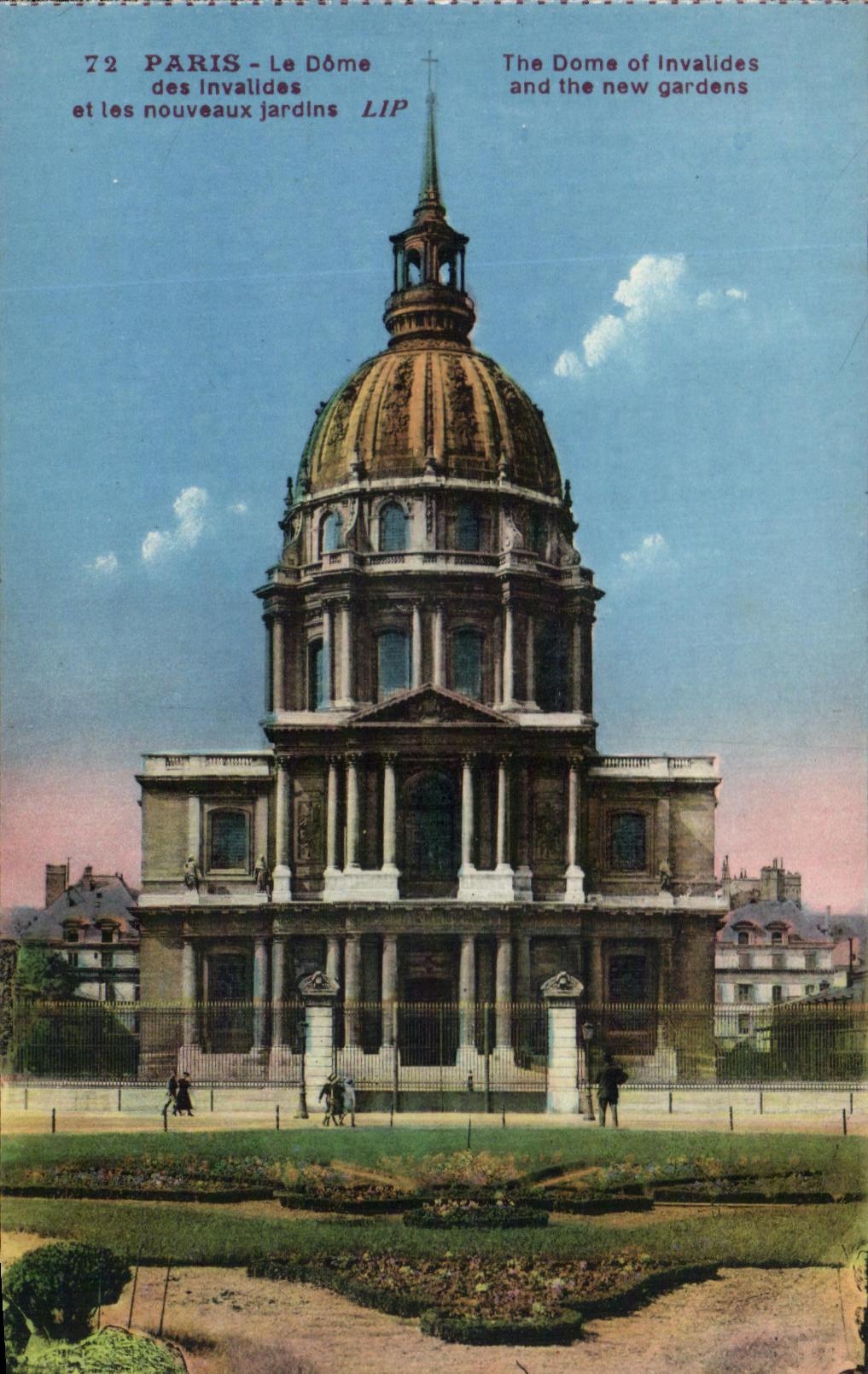 CPA Paris Le Dome Des Invalides Et Les Nouveaux Jardins