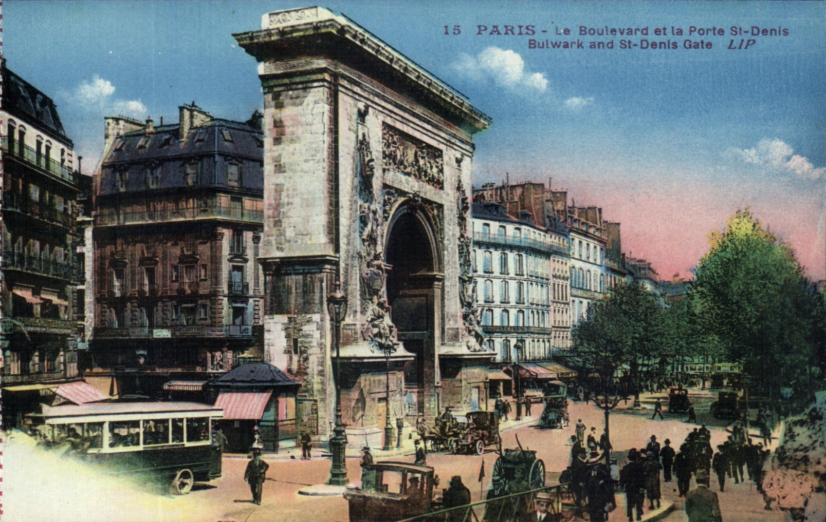 CPA Paris el bulevar y los escombros del St Denis Butwark y del St Denis de la puerta