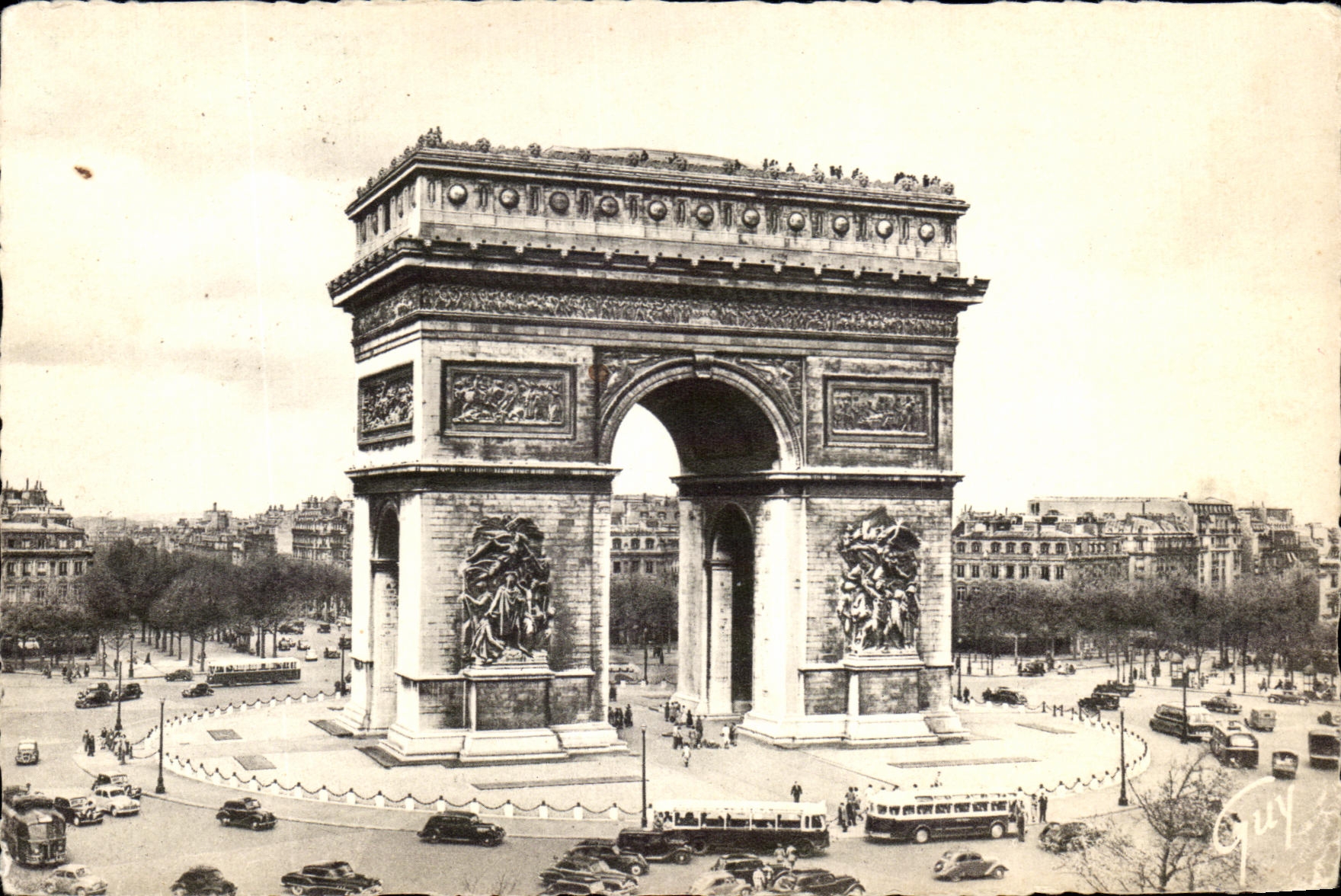 CPA Paris y sus maravillas el lugar y el Arc De Triomphe de Etoitte