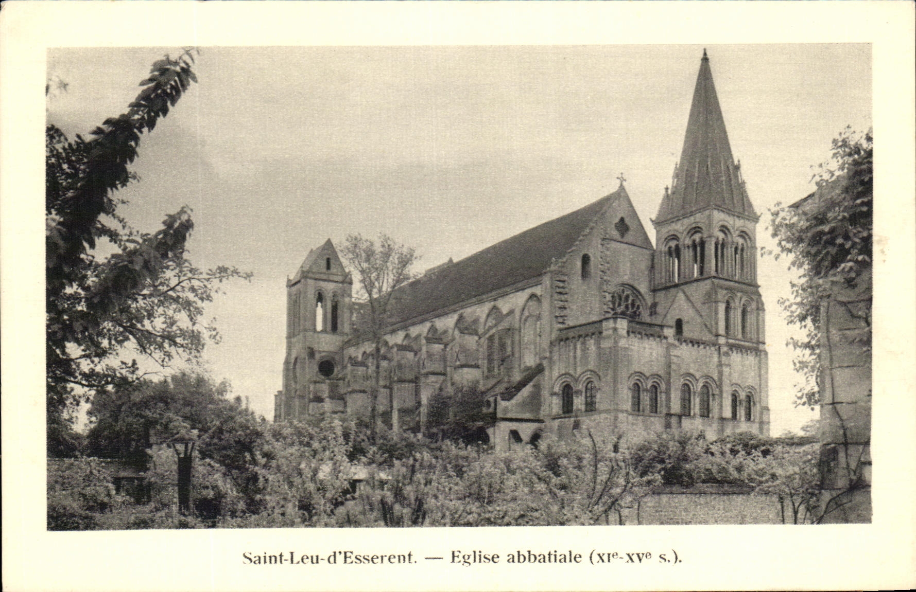 Iglesia de la abadia de Esserent del d del leu del santo de CPA