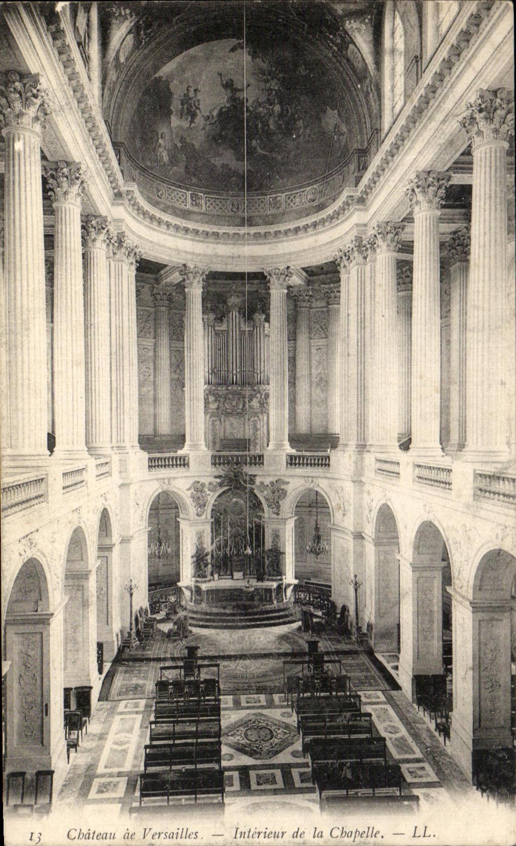 CPA Chateau De Versailles Interieur De La Chapelle Orgue