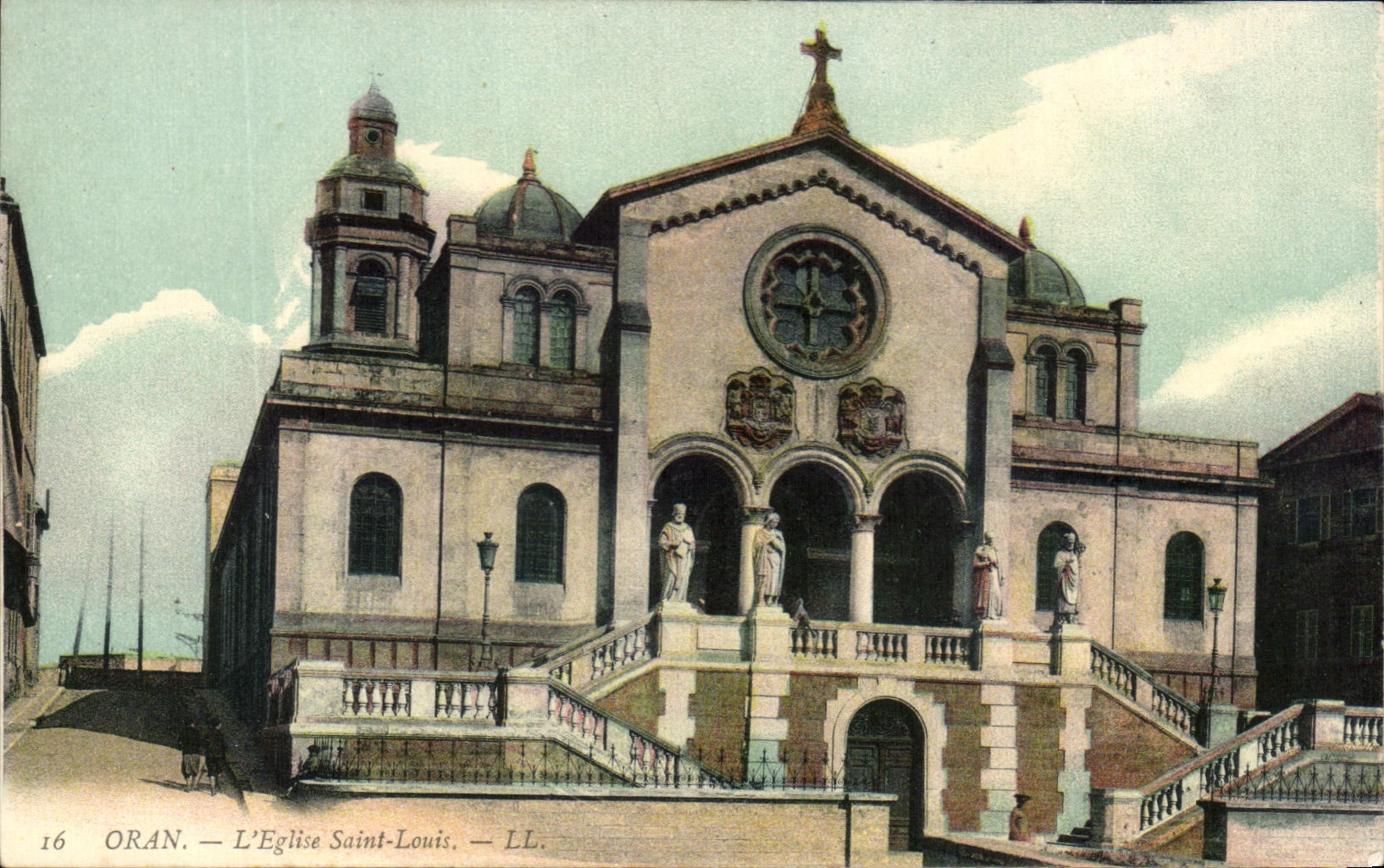 CPA Oran la iglesia St Louis Argelia