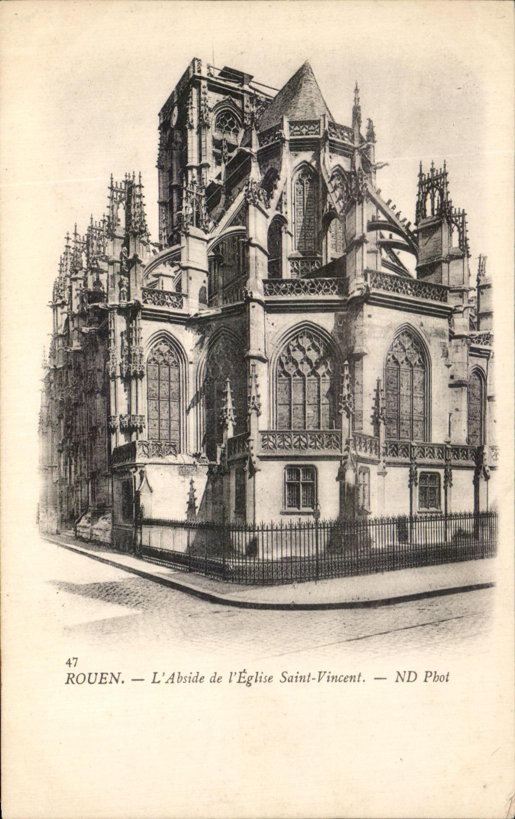 CPA Rouen the Apse of the Church Saint Vincent