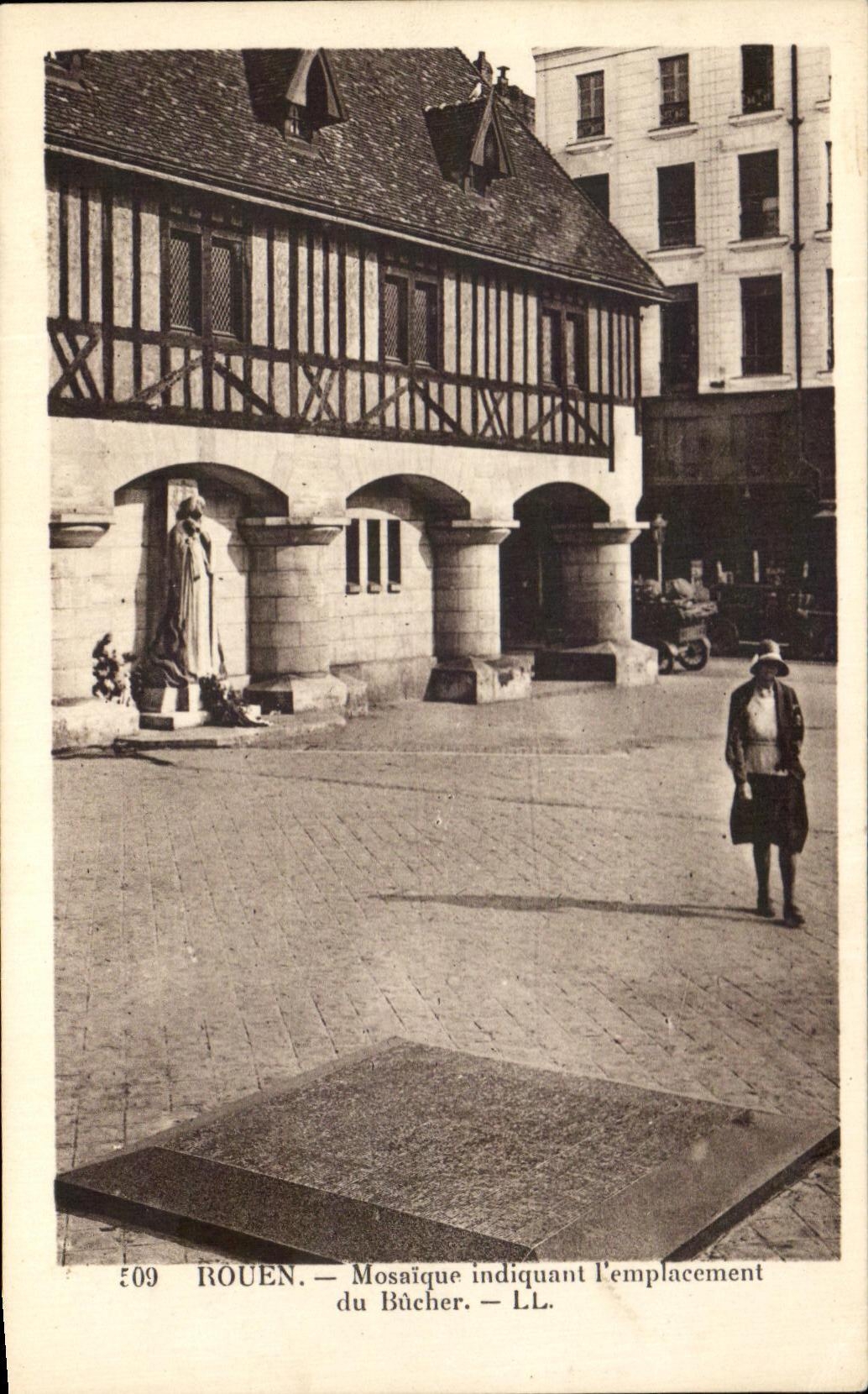 Mosaic CPA Rouen indicating L 'site of Roughing-hew