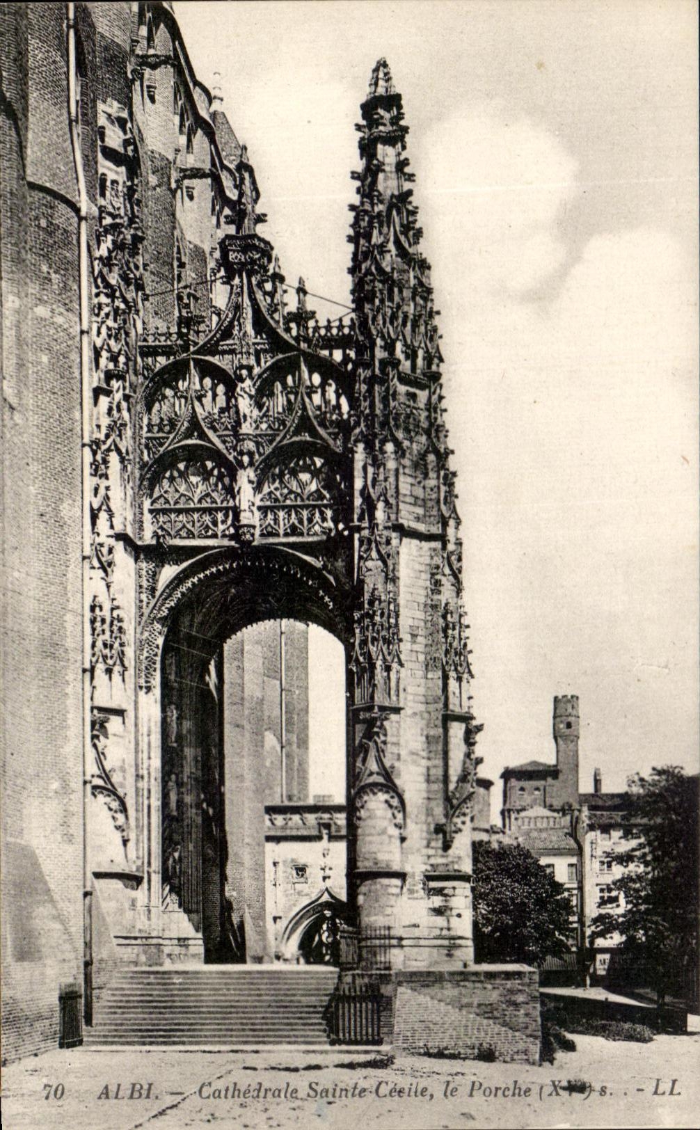 Catedral Sainte Cecile Porche de CPA Albi