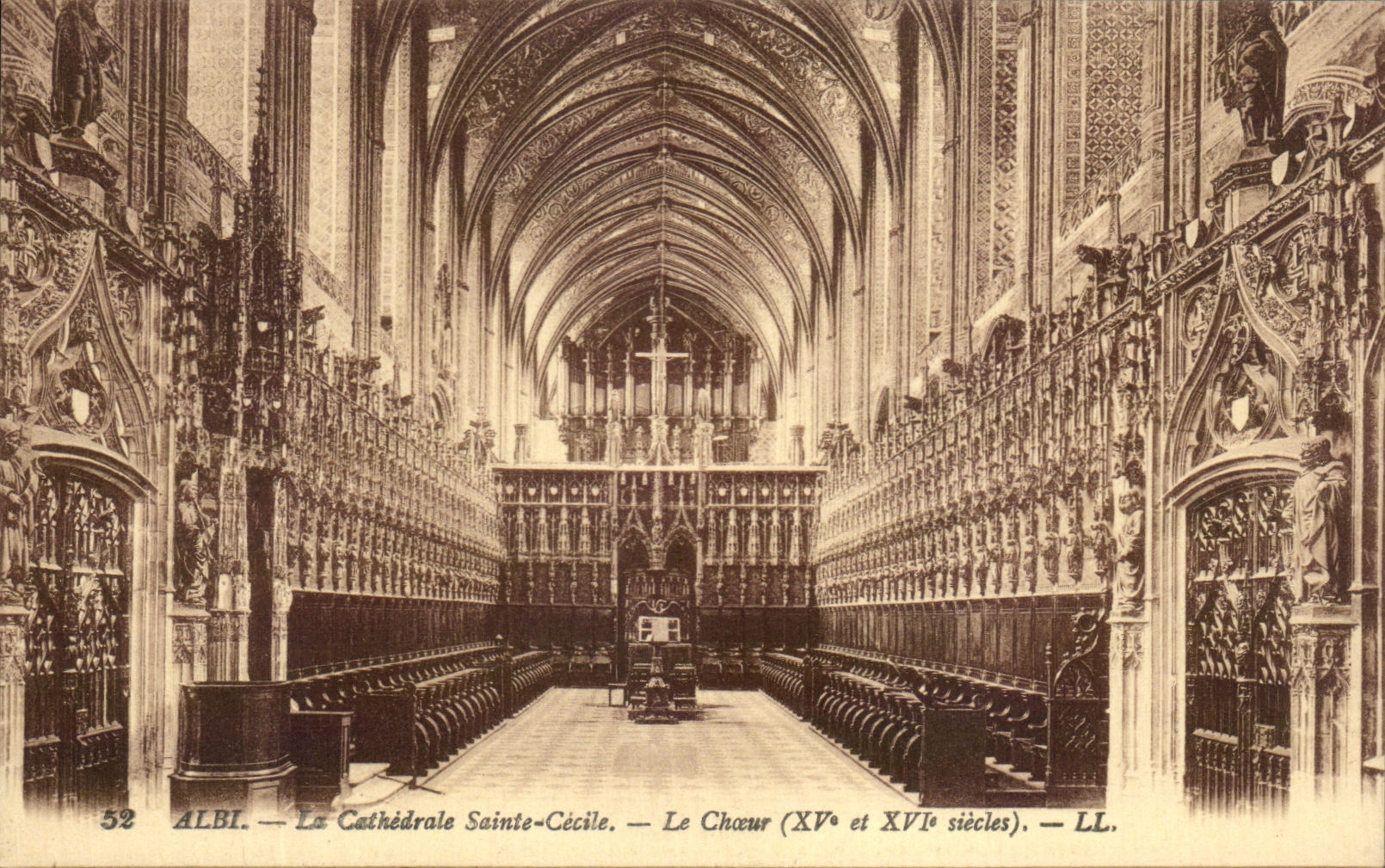 Estribillo de Sainte Cecile de la catedral de CPA Albi