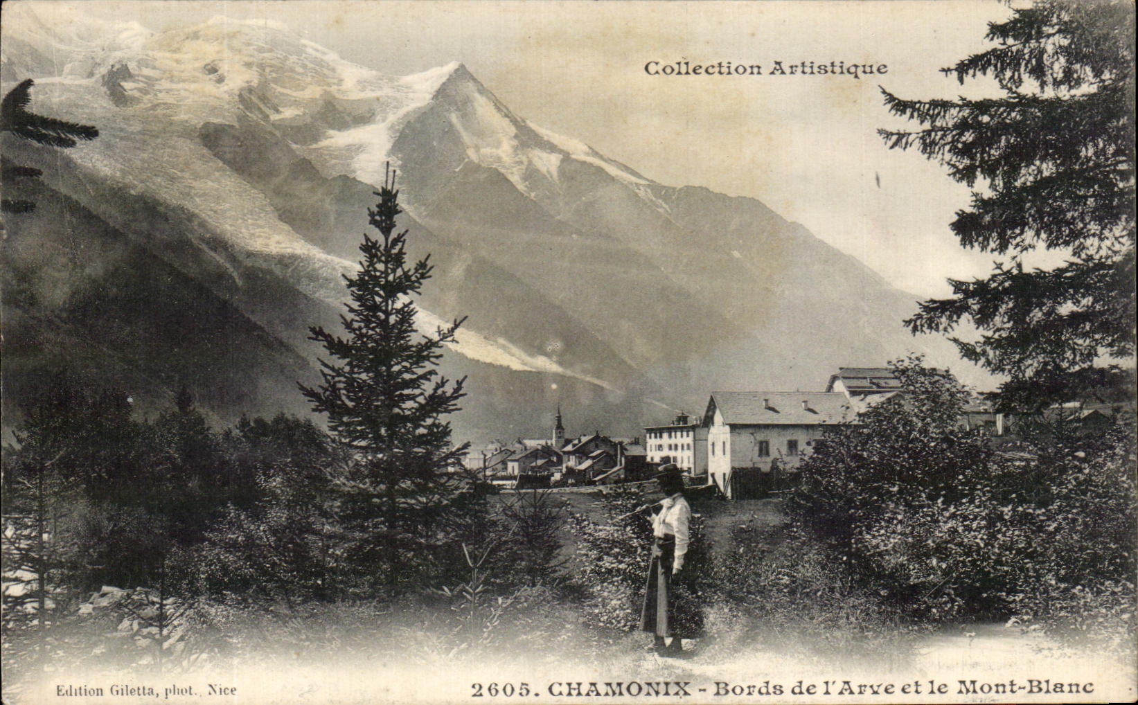 CPA Chamonix Edges Of Arve And Mont Blanc
