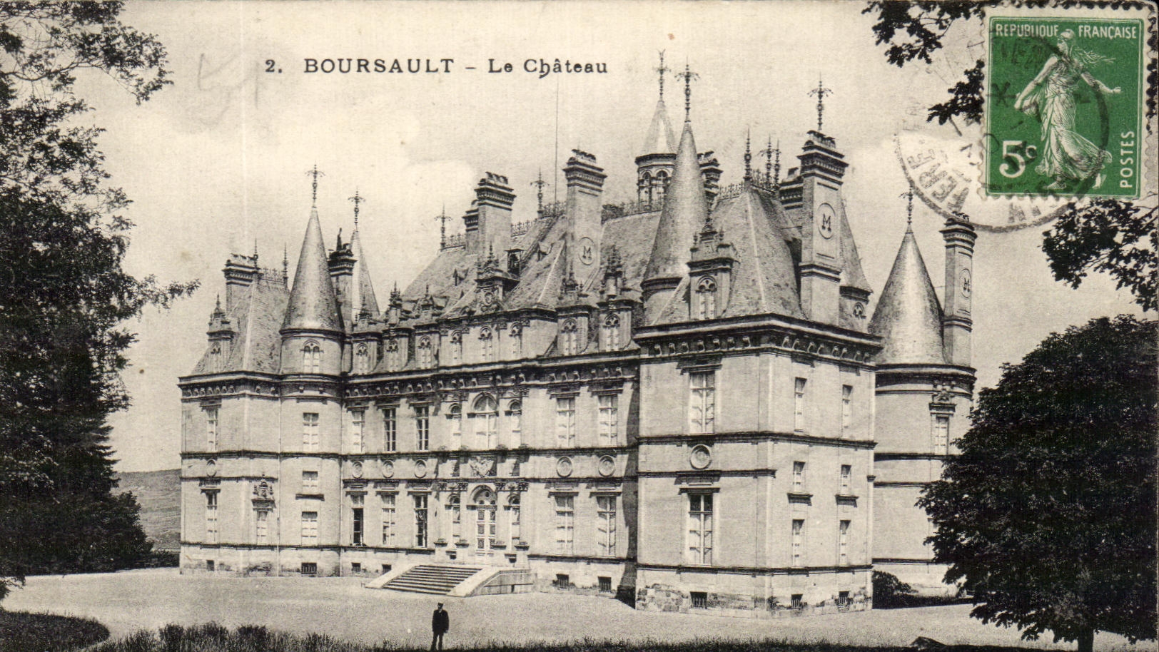 CPA Boursault the Castle