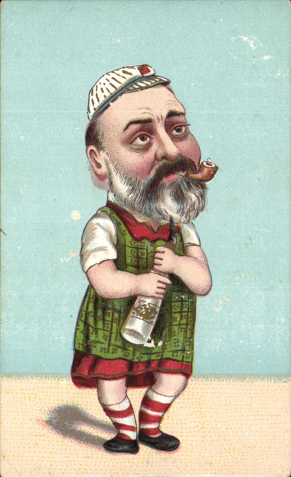 CPA Homme Biberon Pipe