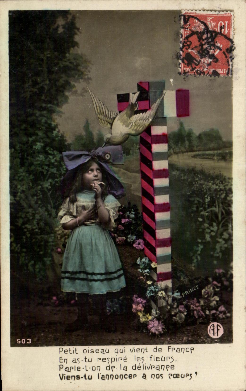 CPA Small Bird which Comes from Alsace France