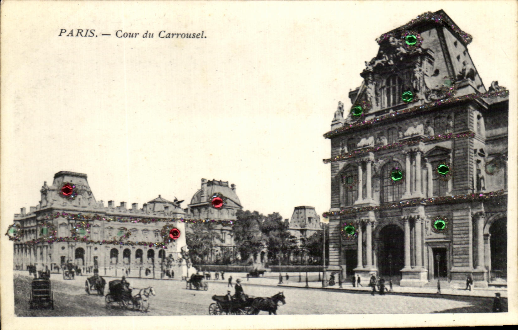 Corte de CPA Paris del carrusel de la lumbrera