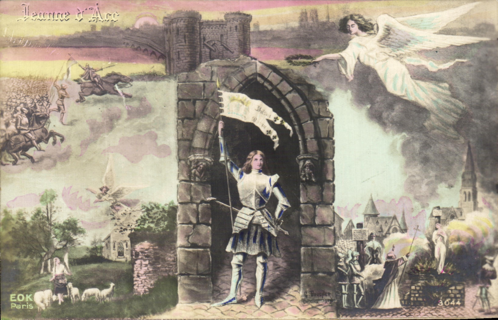 Fantasia de CPA Jeanne del angel del arco