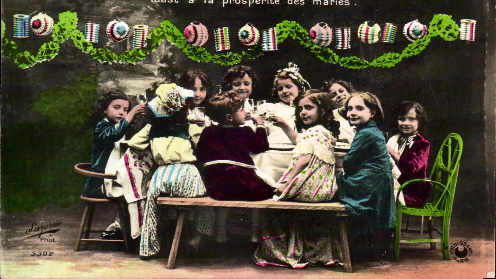 CPA Fantaisie Enfants maries mariage