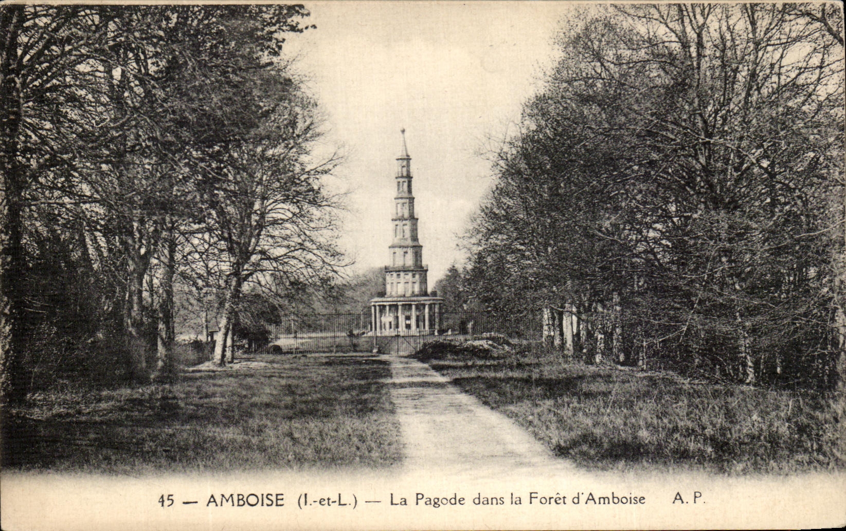 CPA Amboise La Pagode Dans La Foret d'Amboise