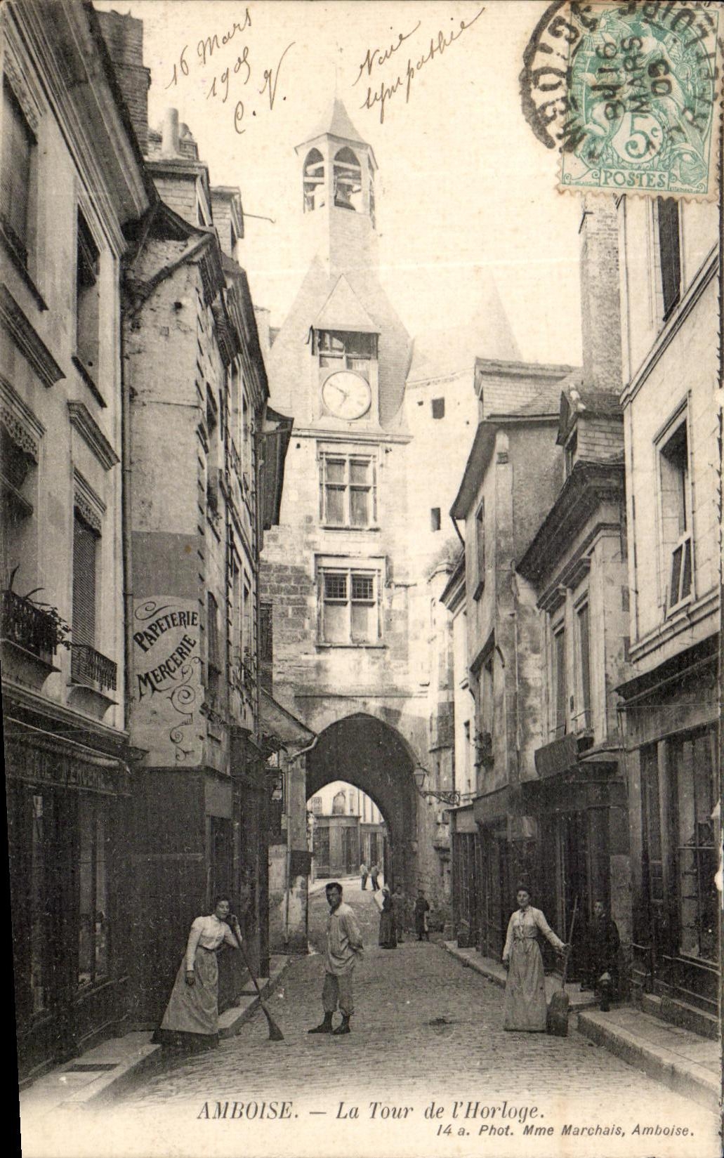 CPA Amboise La tour De l'Horloge