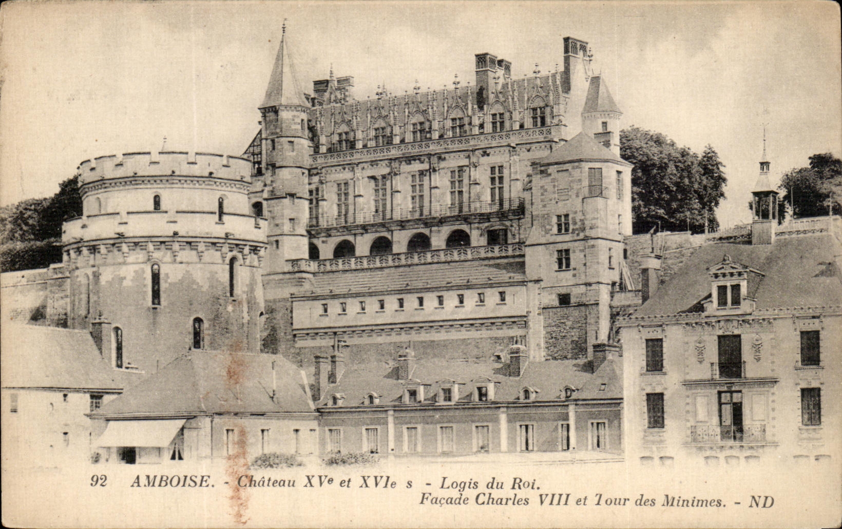 CPA Amboise Chateau Logis Du Roi