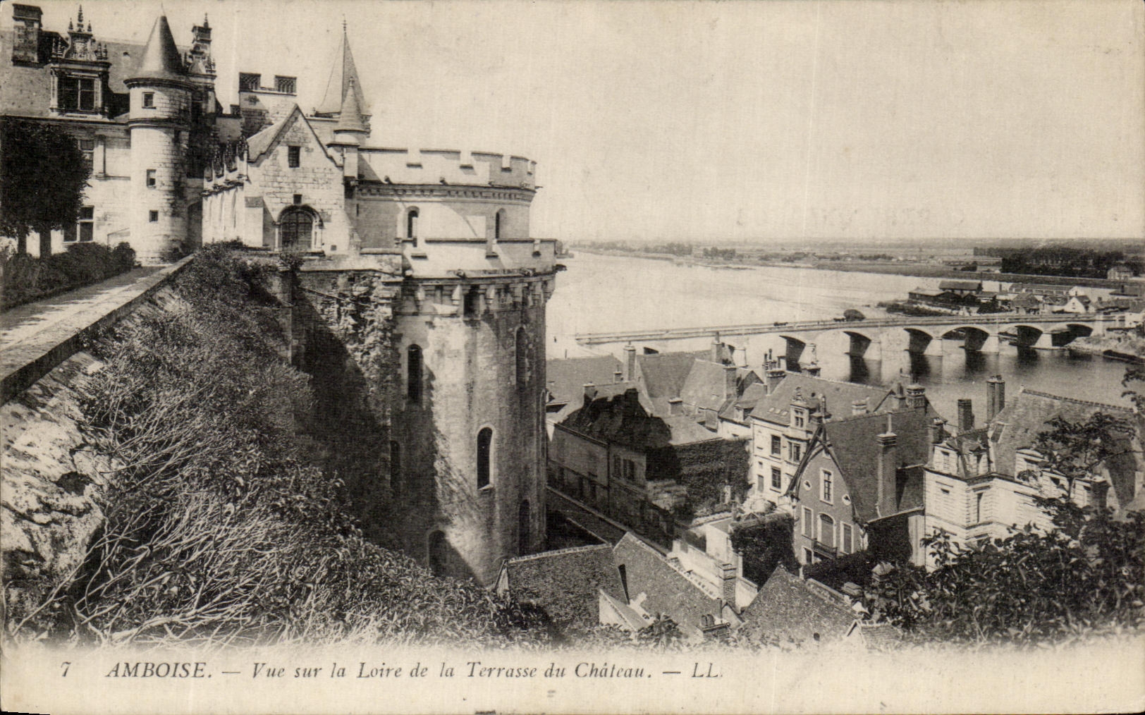 CPA Amboise Vue Sur La Loire De La Terrasse Du Chateau