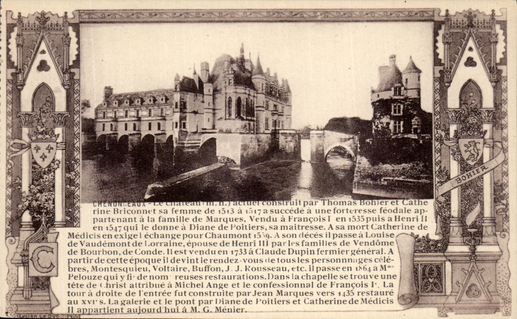 CPA Chenonceaux the Current Castle built By Thomas Bohier