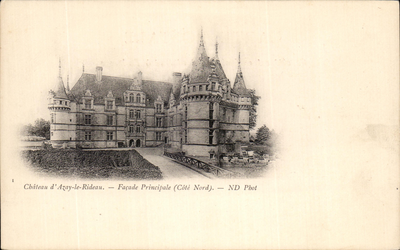 Castillo D Azay de CPA los ataques frontales de la cortina principales