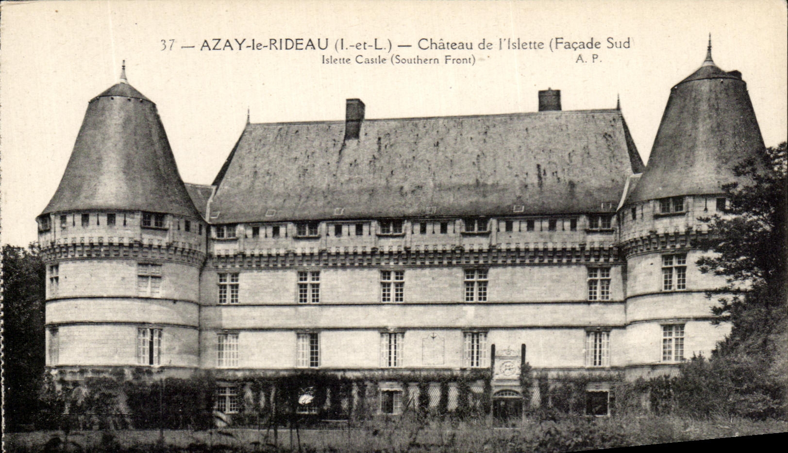 Castillo D Azay de CPA la cortina de Islette