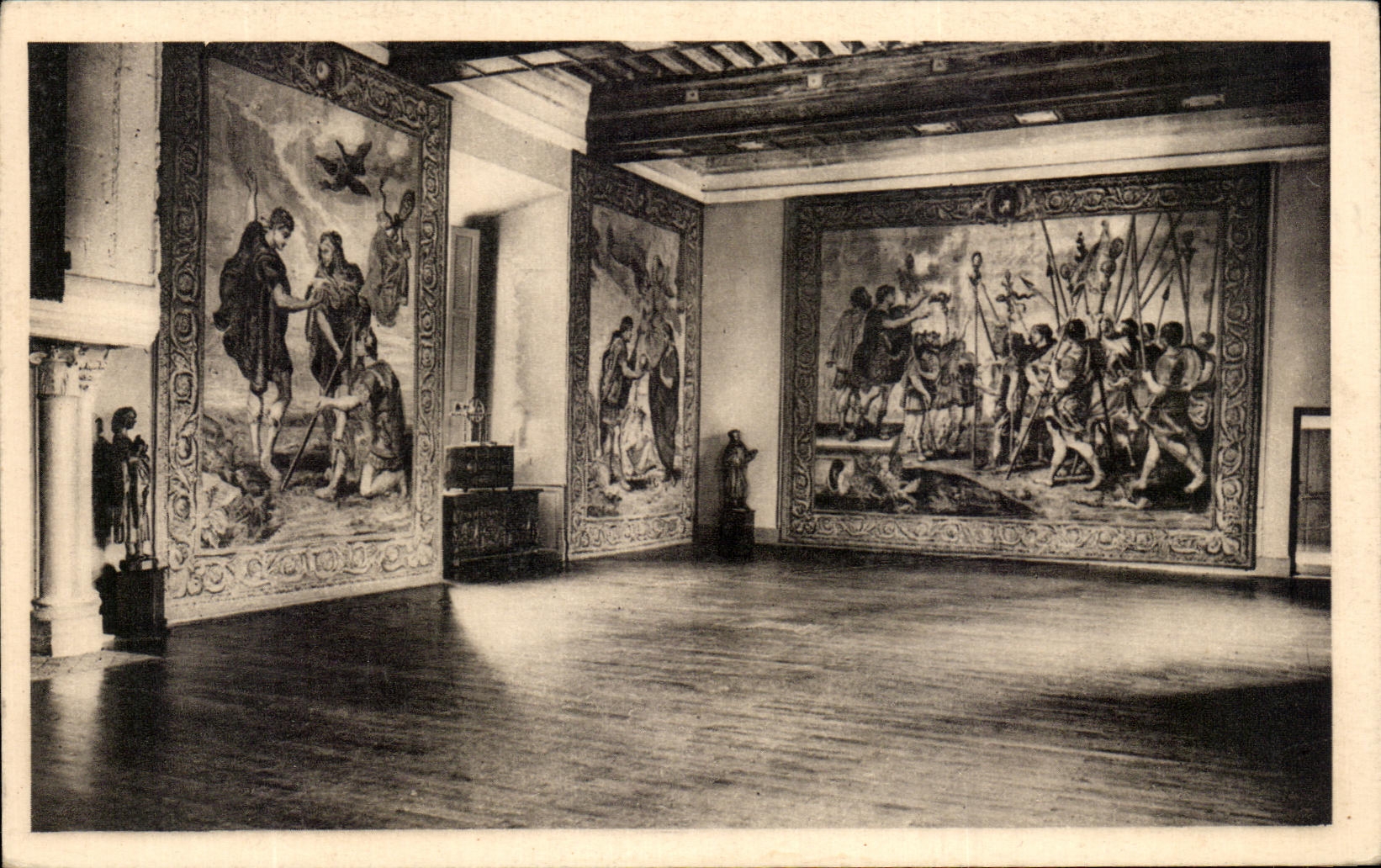 Castillo D Azay de CPA el pasillo de la aldea de la cortina