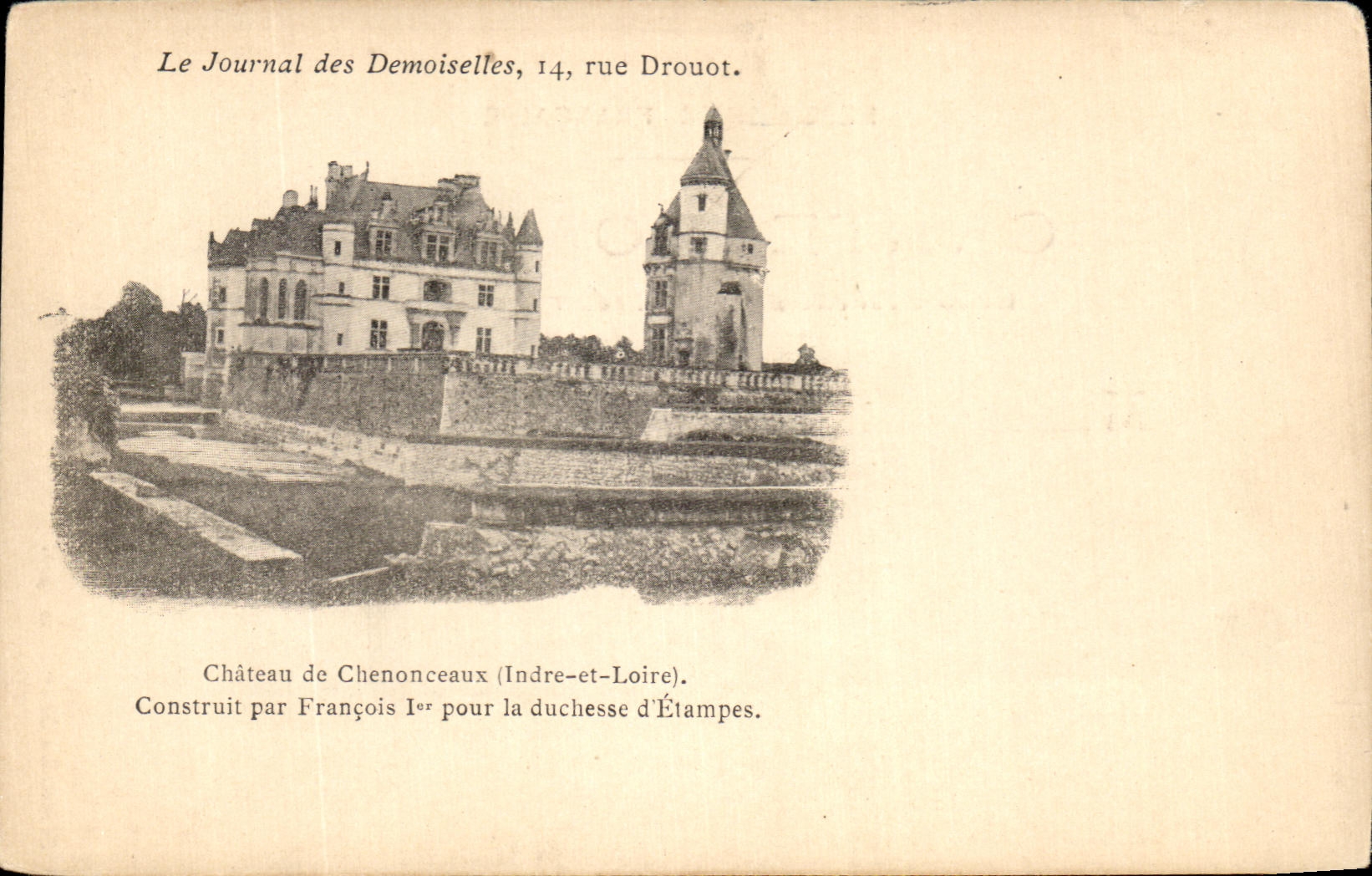 CPA el periodico del castillo de Drouot de la calle de las senoras jovenes de Chenoneaux