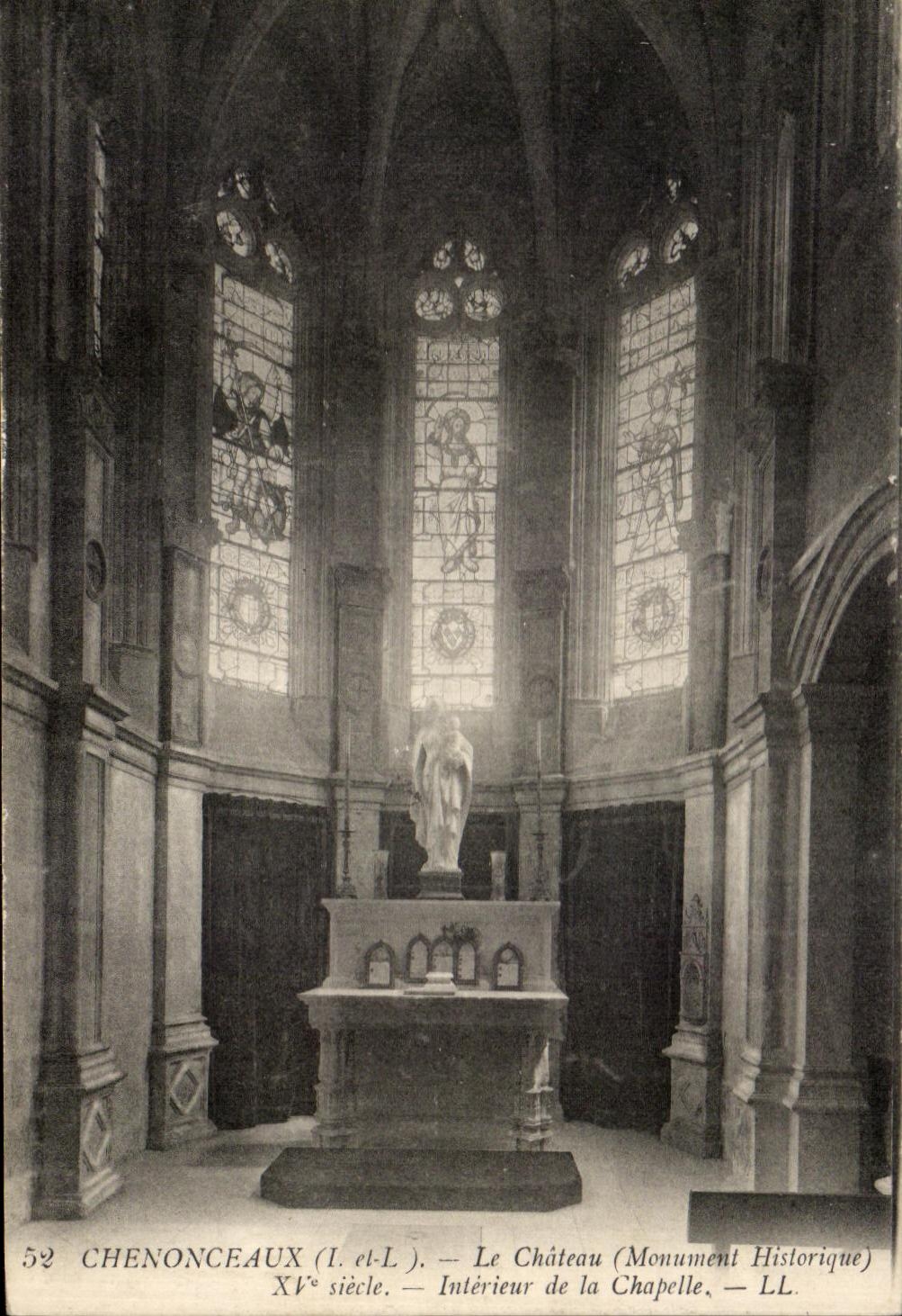 CPA Chenoneaux el castillo interior de la camara acorazada