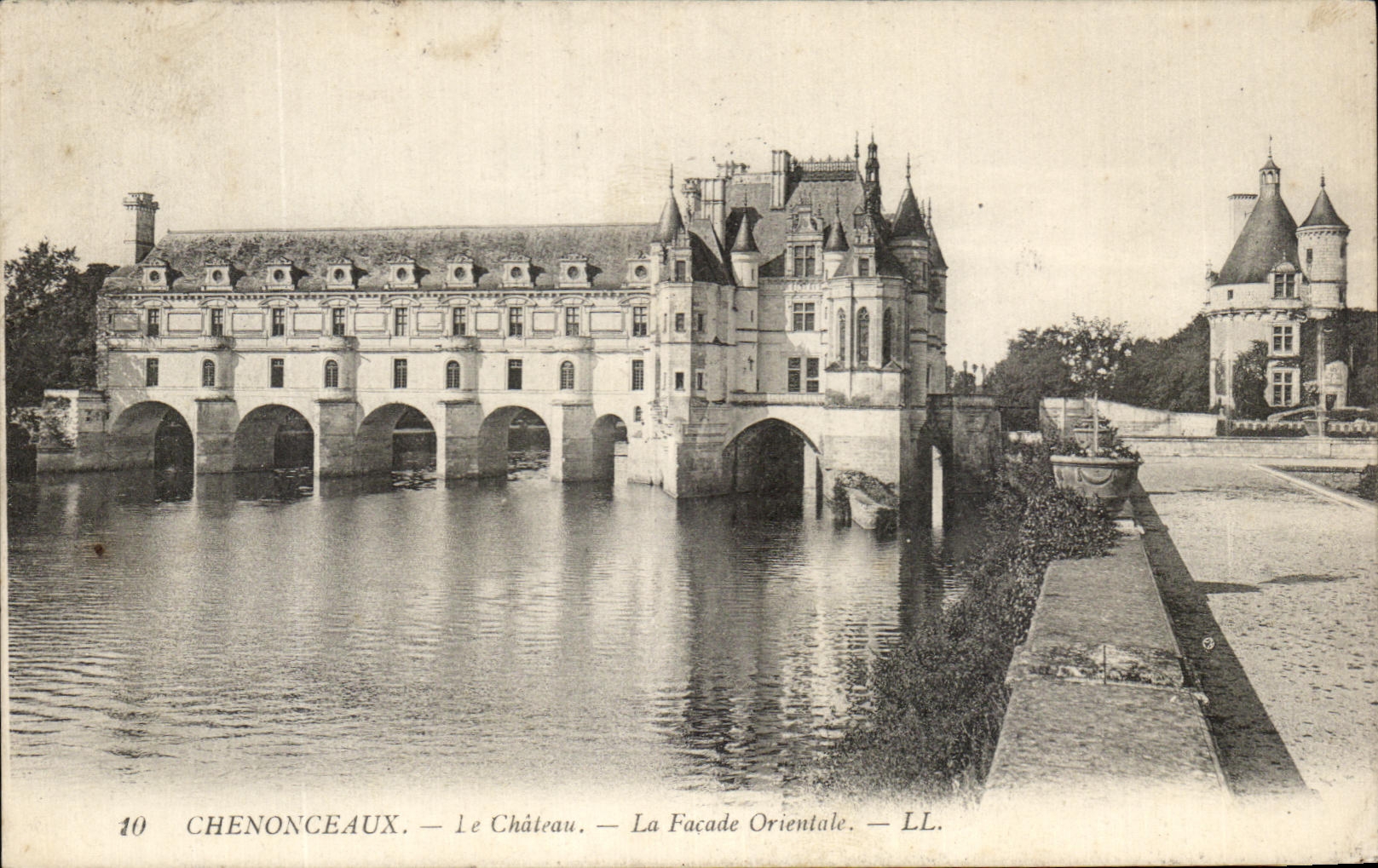 CPA Chenonceaux el castillo el ataque frontal del este