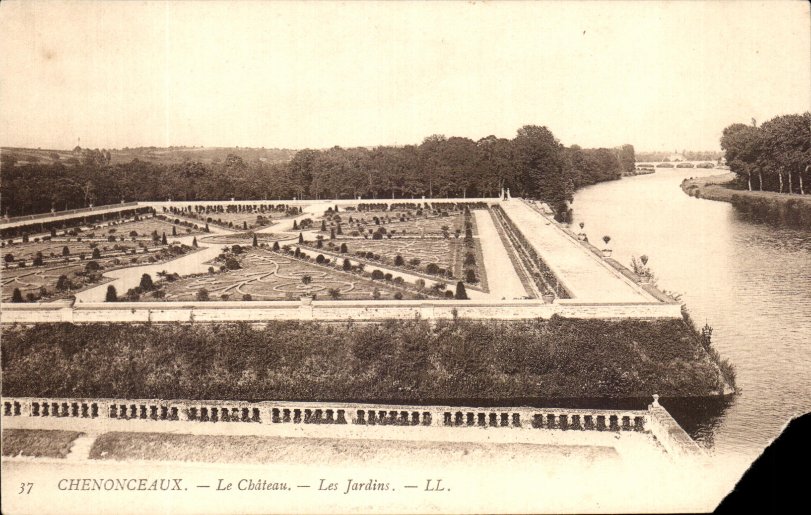 CPA Chenonceaux los jardines del castillo