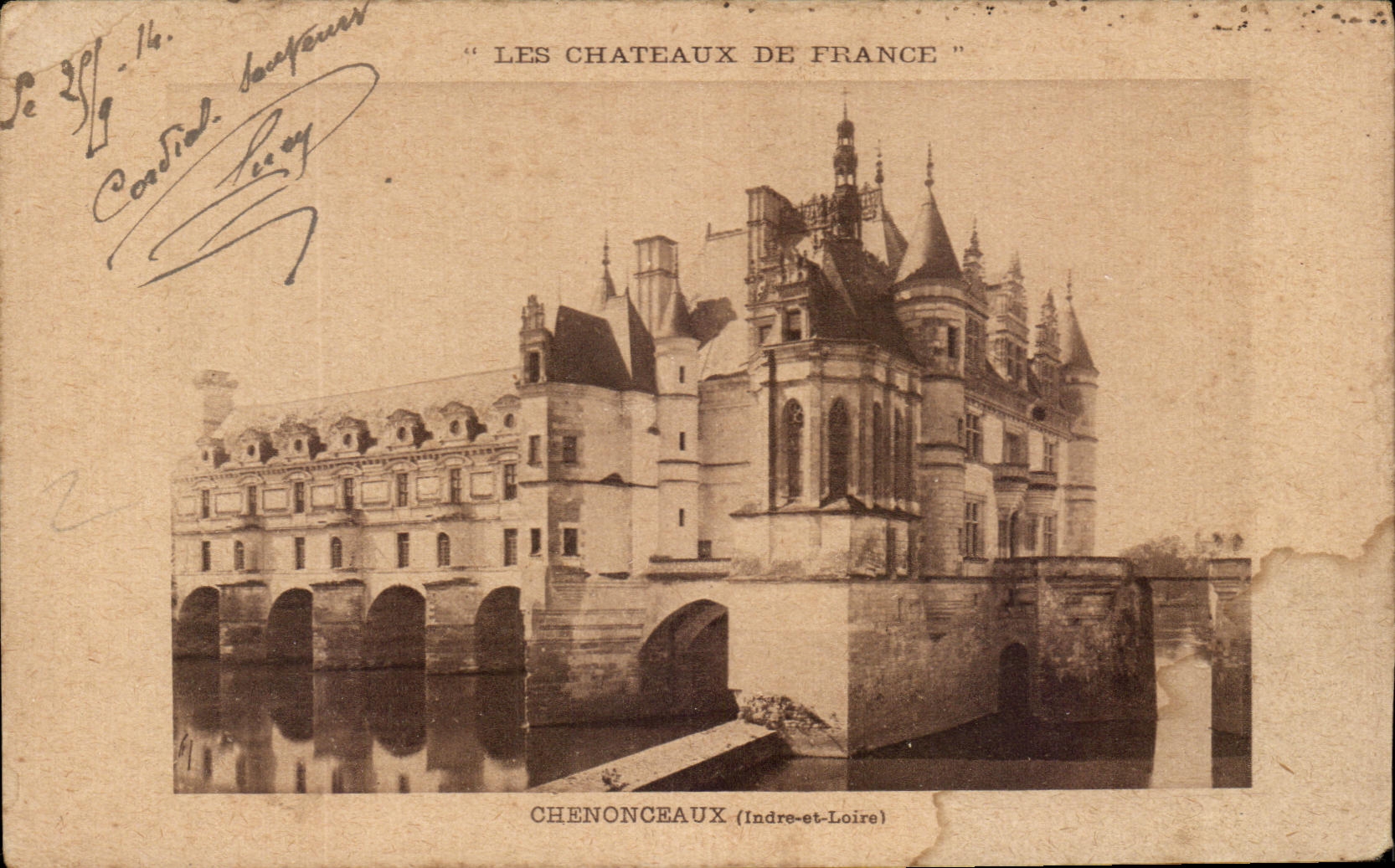 Castillo de CPA de Chenonceaux Francia