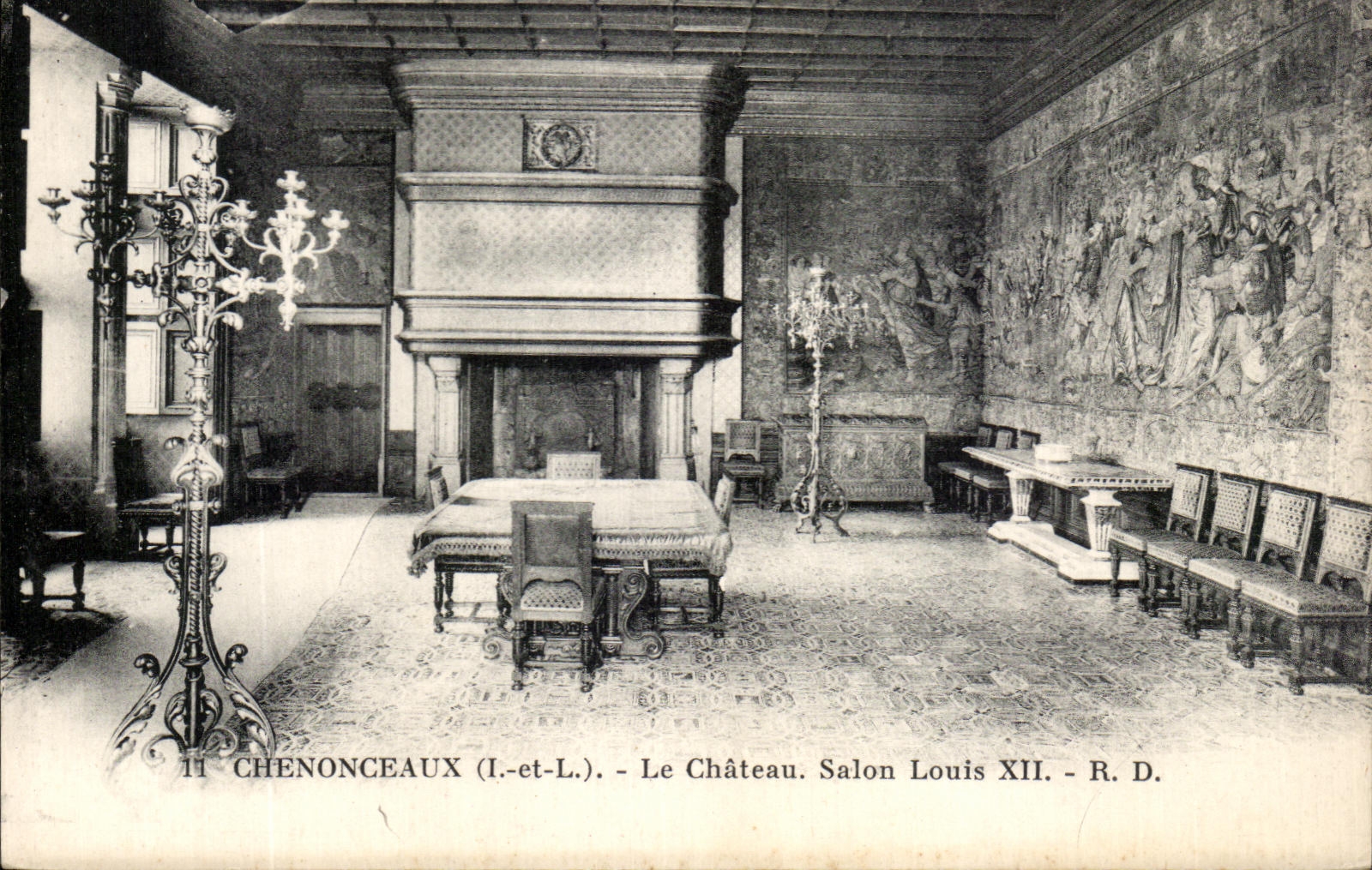 CPA Chenonceau la sala de estar Louis XII del castillo