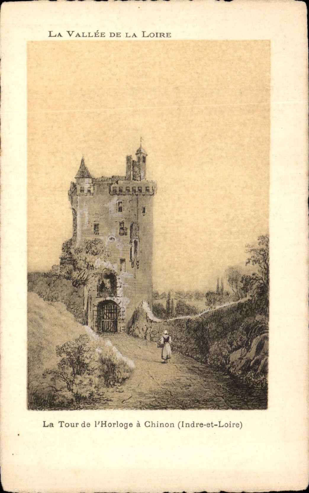 CPA the Tower of the Clock has Chinon