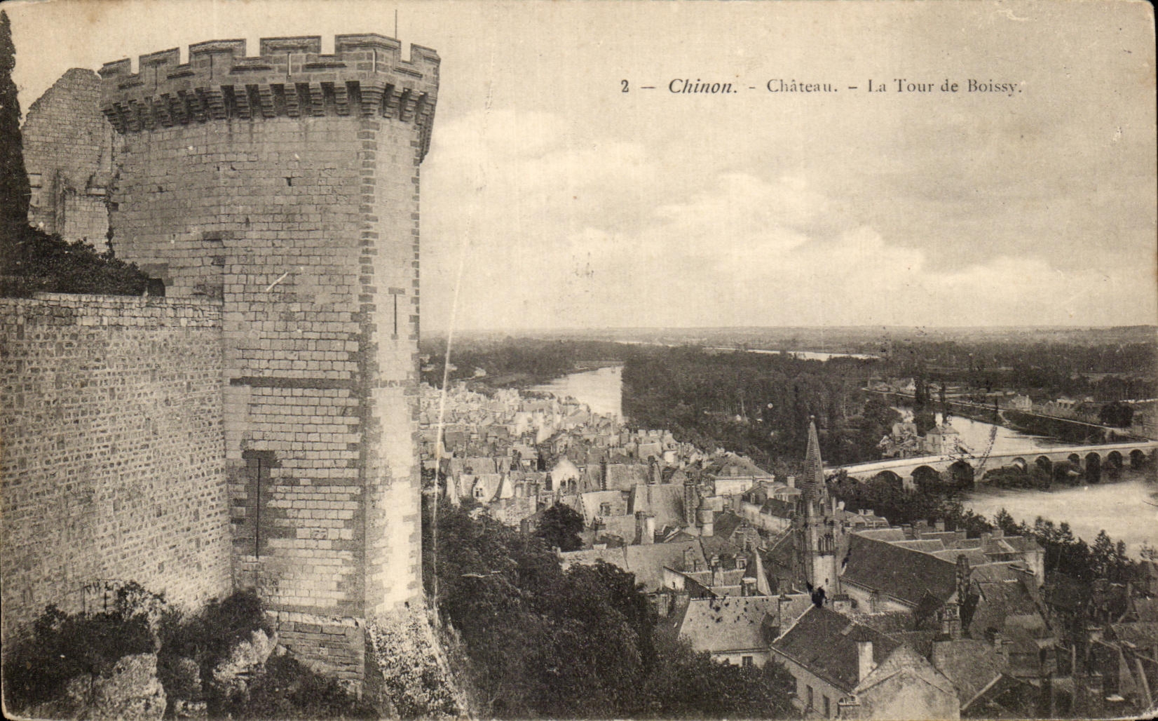 CPA Chinon Castle the Tower of Boissy