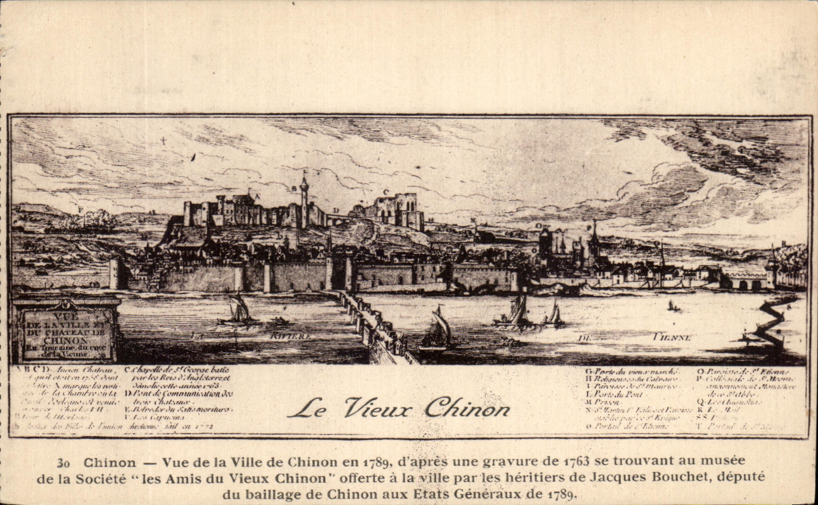 CPA Chinon Seen of the Town of Chinon in according to General of finding