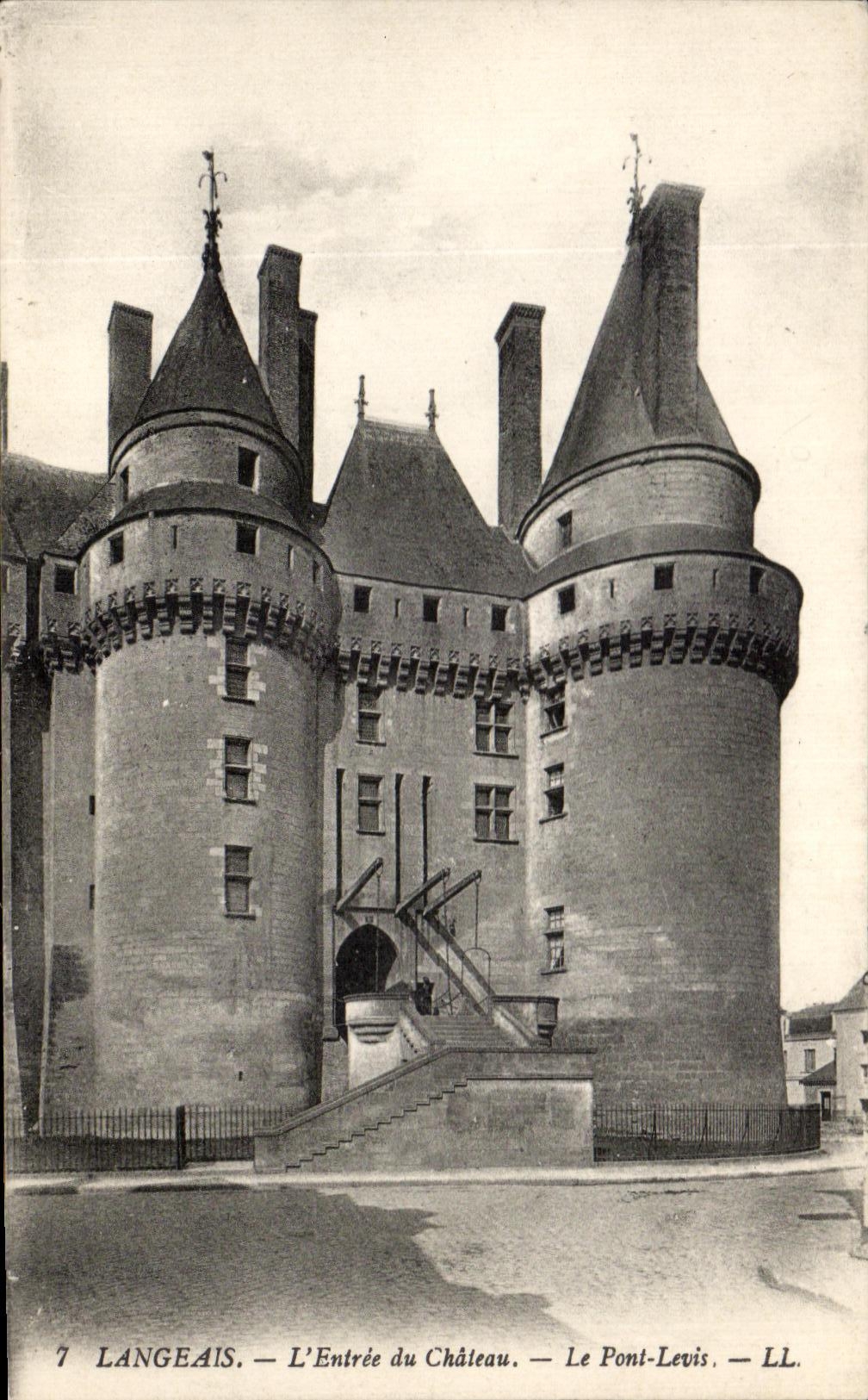 Entrada de CPA Langeia del castillo el puente de Levis