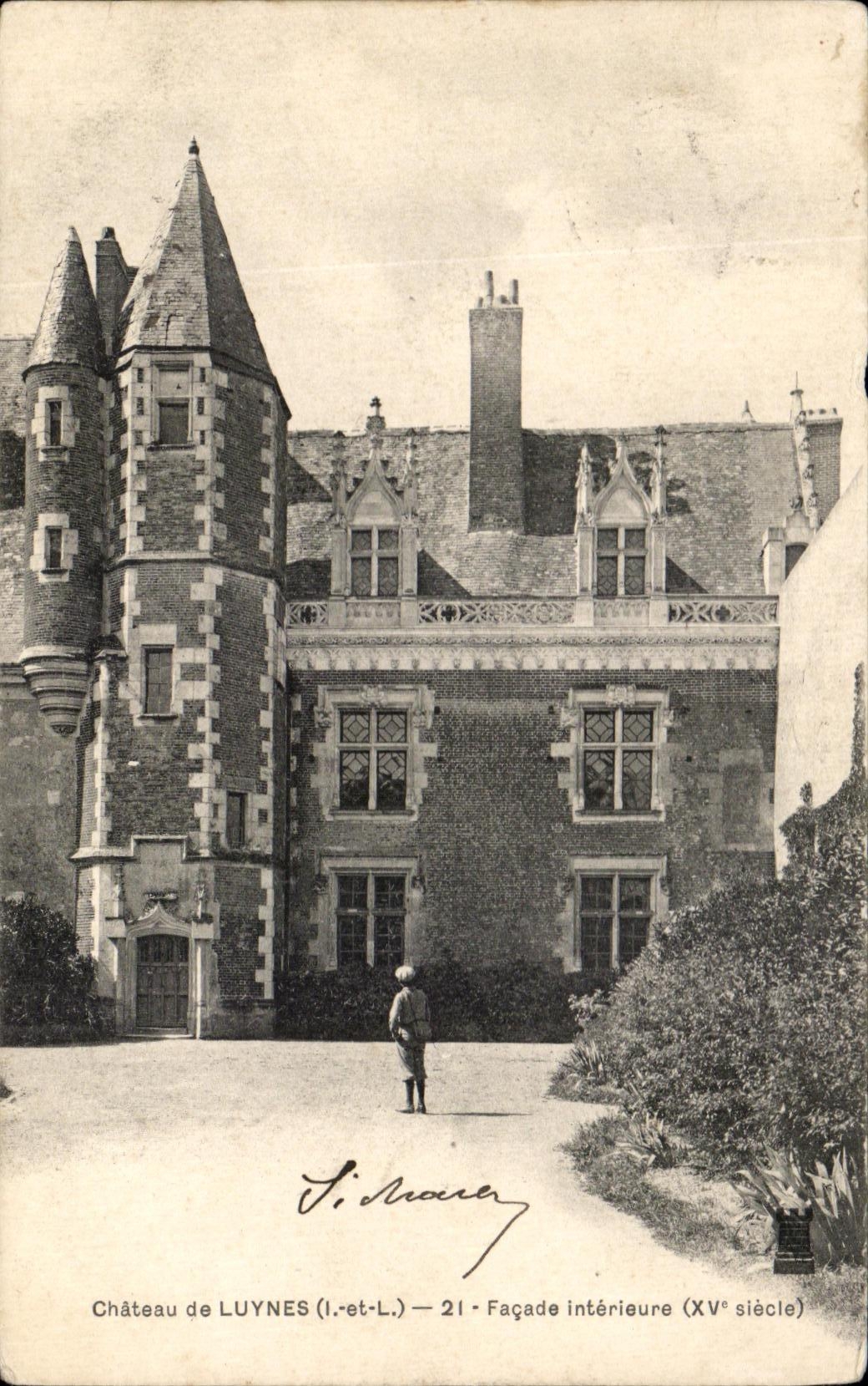 CPA Castle De Luynes Interior Frontage