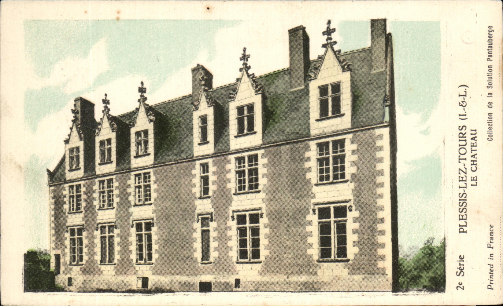 CPA Plessis Lez Tours the Castle