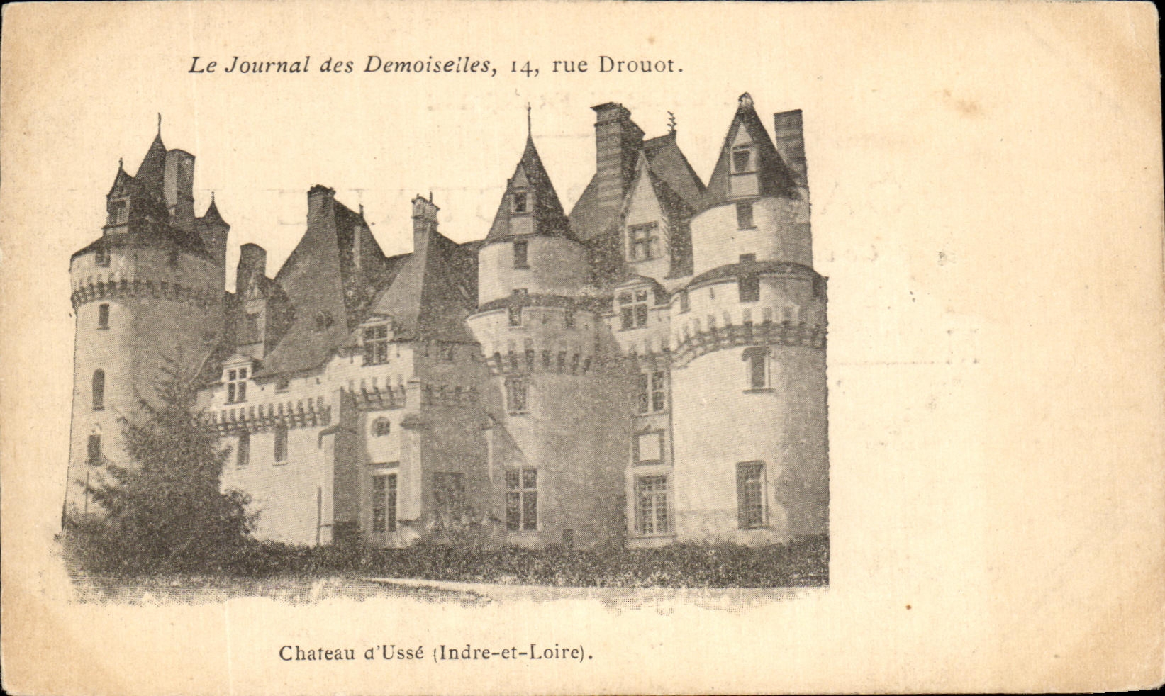 CPA Le Journal des Demoiselles rue Drouot Chateau d'Usse 