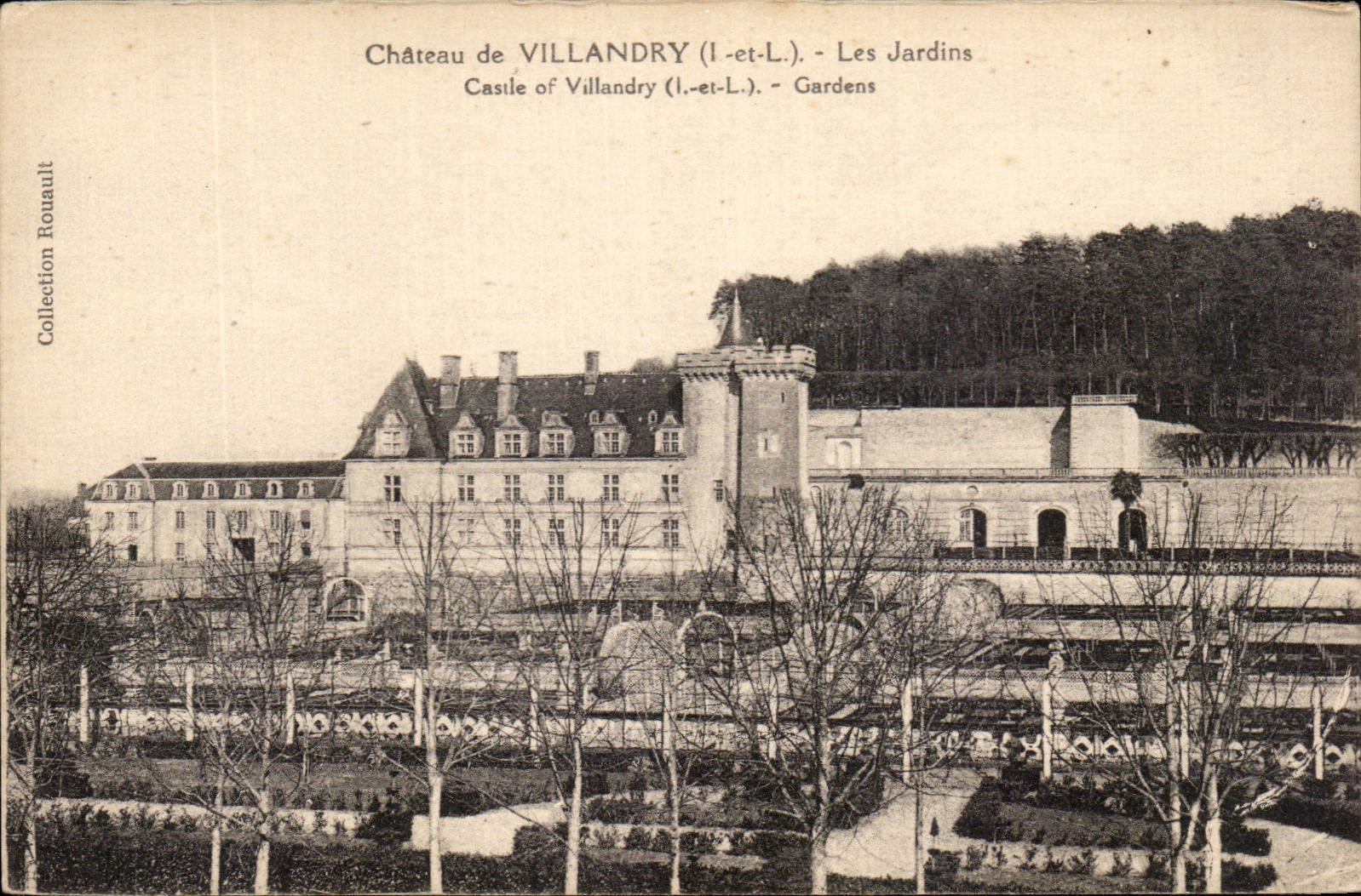 CPA Villandry Le Chateau L'axe Les Jardins