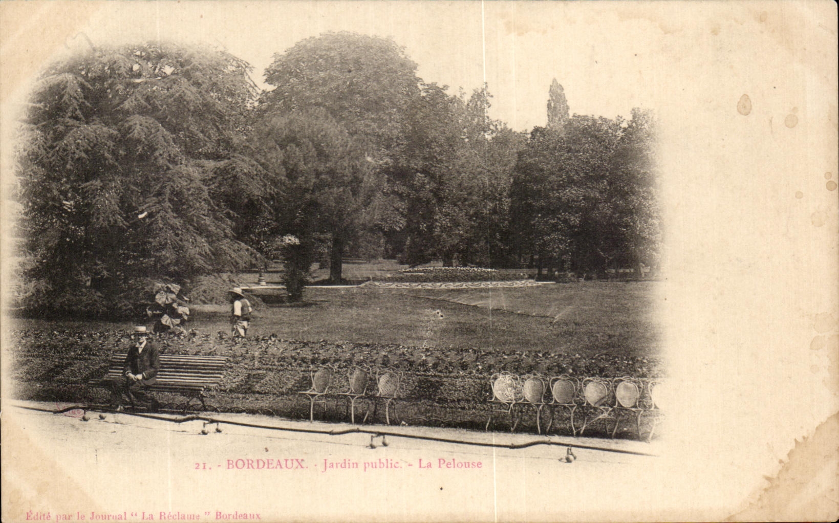 CPA Bordeaux Jardins Public Le Pelouse