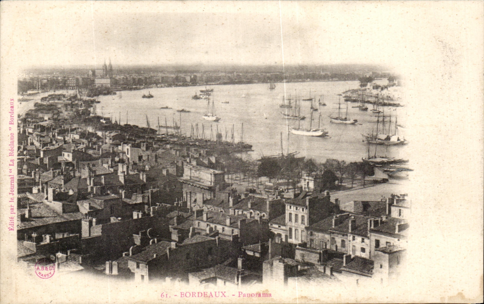 CPA Bordeaux Panorama Bateaux