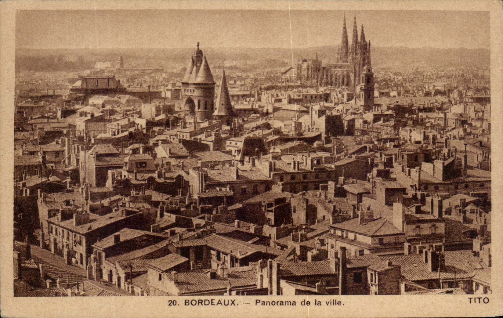 CPA Bordeaux Panorama De La Ville