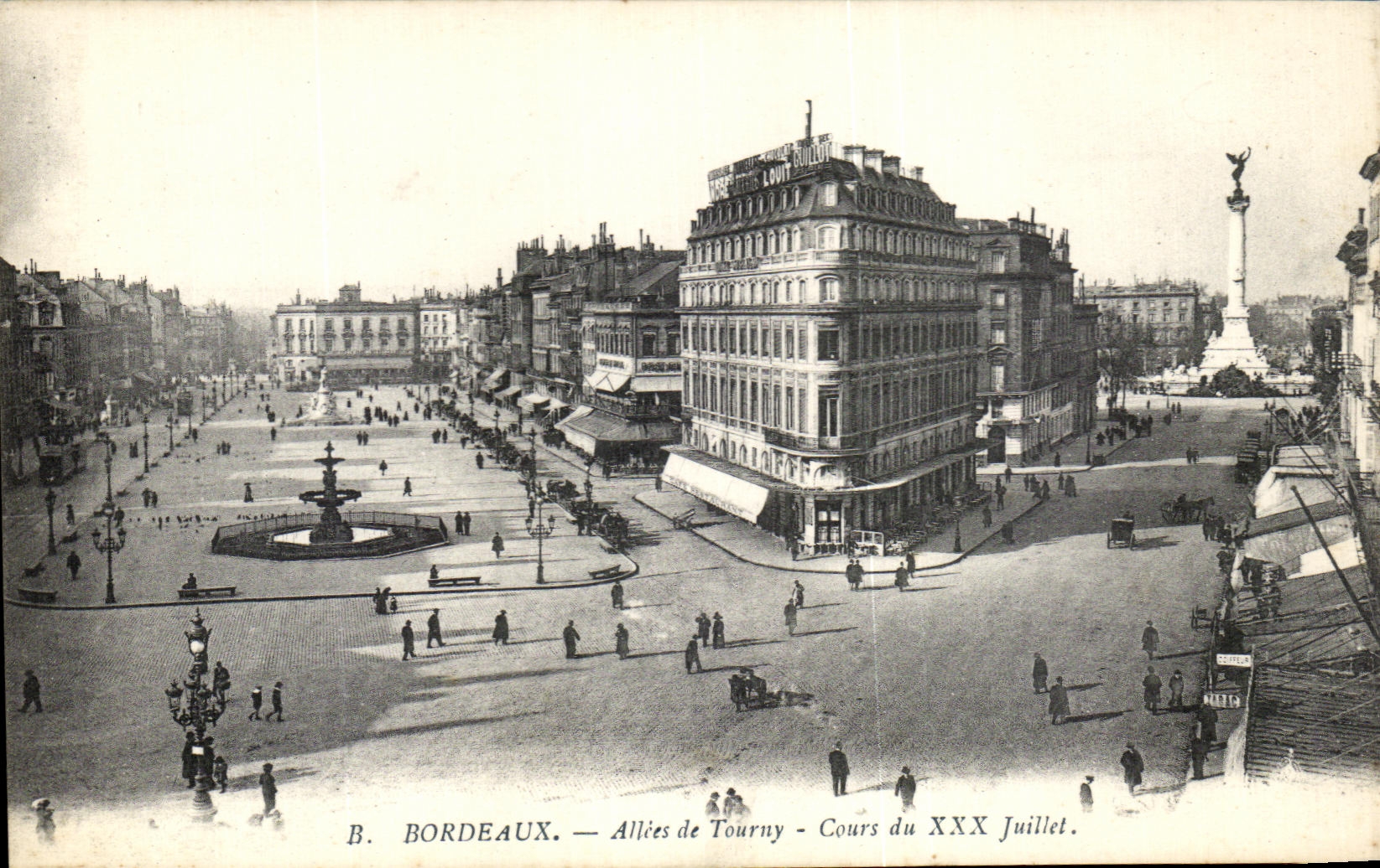 CPA Bordeaux Allees De Tourny Cours Du XXX Juillet