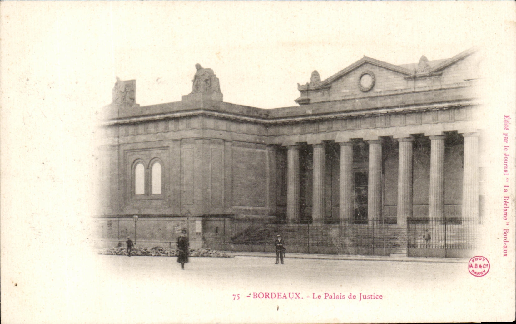 CPA Bordeaux Le palais de Justice
